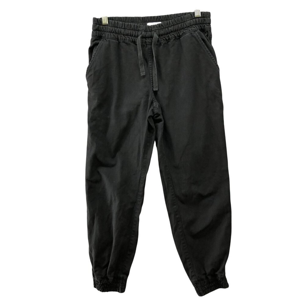Aritzia TNA‎ Black Chino Jogger Pant Womens XS Drawstring Pull On Mid Rise